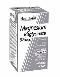 Health Aid Magnesium Bisglycinate 375mg 60 ταμπλέτες